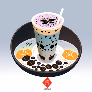 插画奶茶12