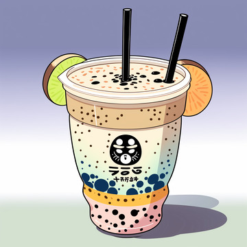 插画奶茶15