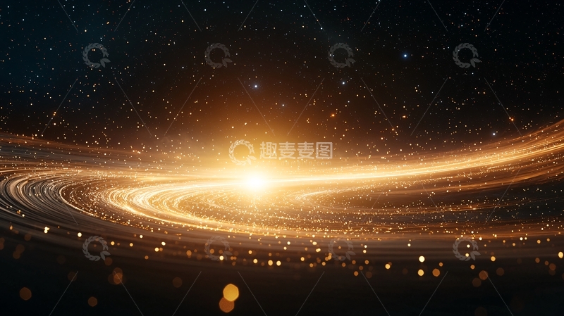 高清大图下载【趣麦麦图】星河旋转光效背景