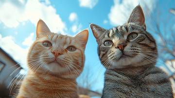 可爱猫猫头摄影