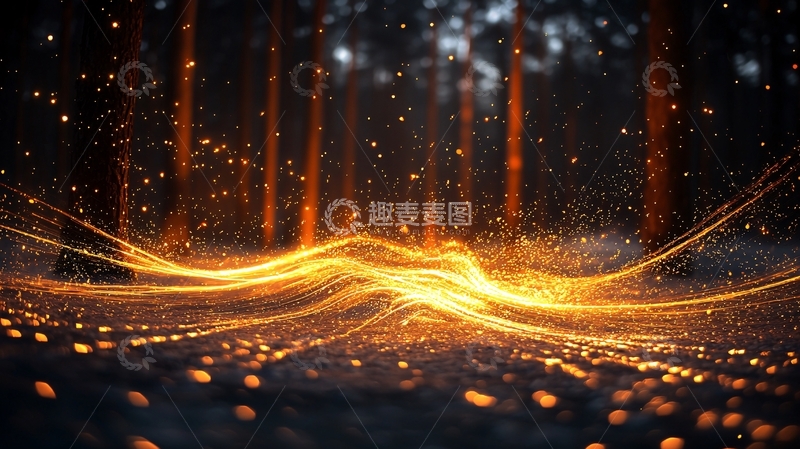 高清大图下载【趣麦麦图】森林中的光之舞