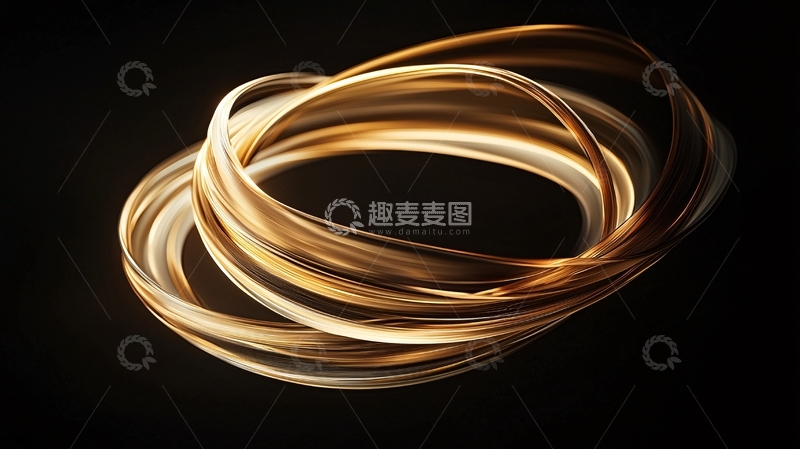高清大图下载【趣麦麦图】金色线条交织艺术背景
