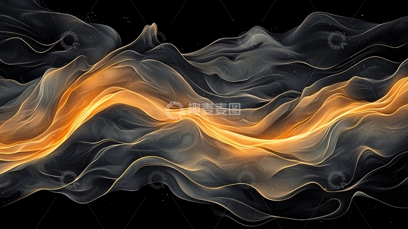 高清大图下载【趣麦麦图】抽象波浪光影艺术背景