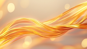 金色丝带动态背景