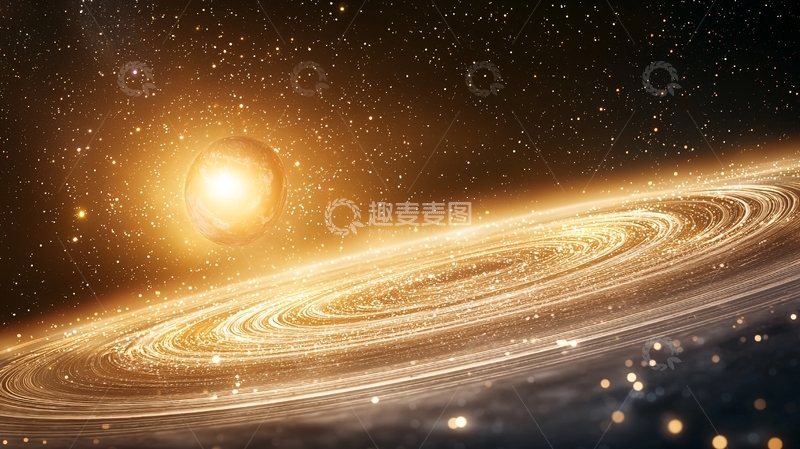 高清大图下载【趣麦麦图】宇宙星河与行星