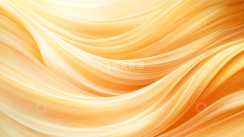 高清大图下载【趣麦麦图】橙色渐变流动线条背景