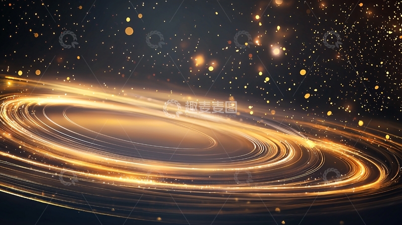高清大图下载【趣麦麦图】金色光晕旋转背景