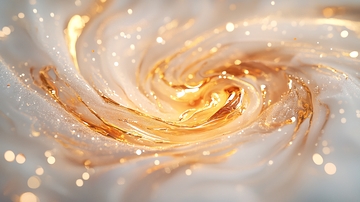 金色漩涡液体流动效果