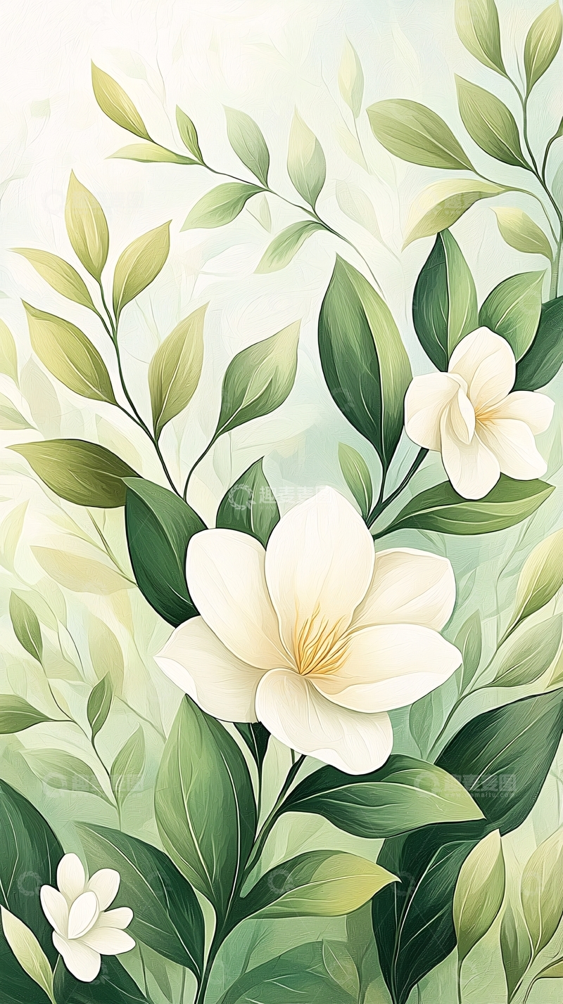 高清大图下载【趣麦麦图】清新花卉背景图