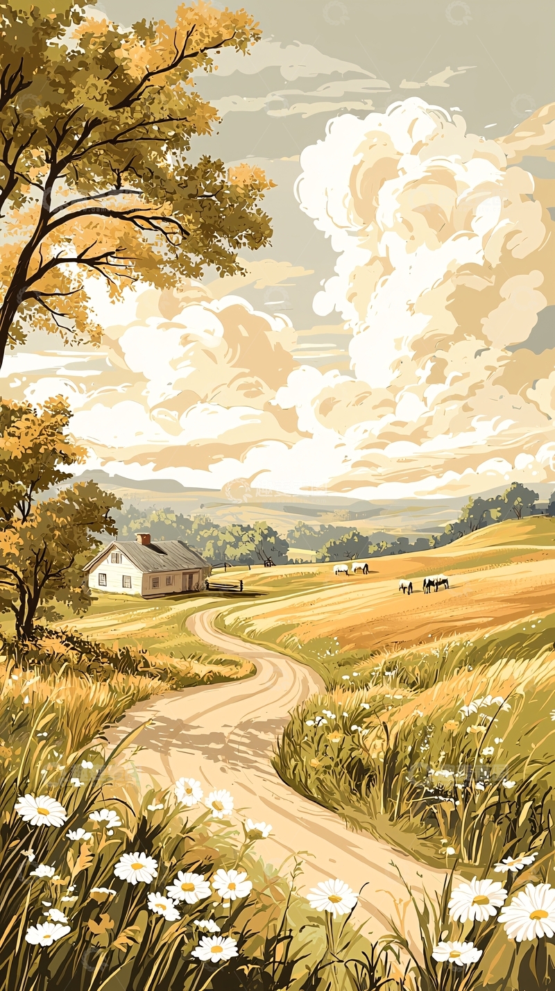 高清大图下载【趣麦麦图】秋日田园风光114