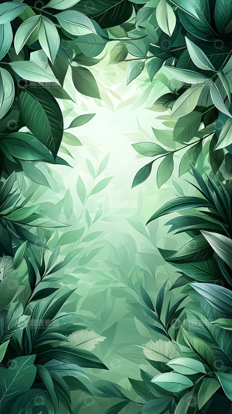 高清大图下载【趣麦麦图】绿色植物背景自然风景