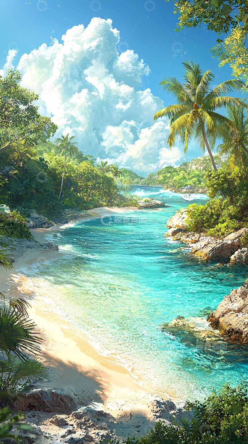 高清大图下载【趣麦麦图】热带海滩风光