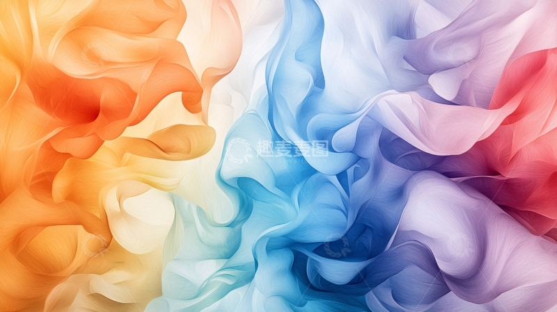 高清大图下载【趣麦麦图】抽象色彩流动背景图