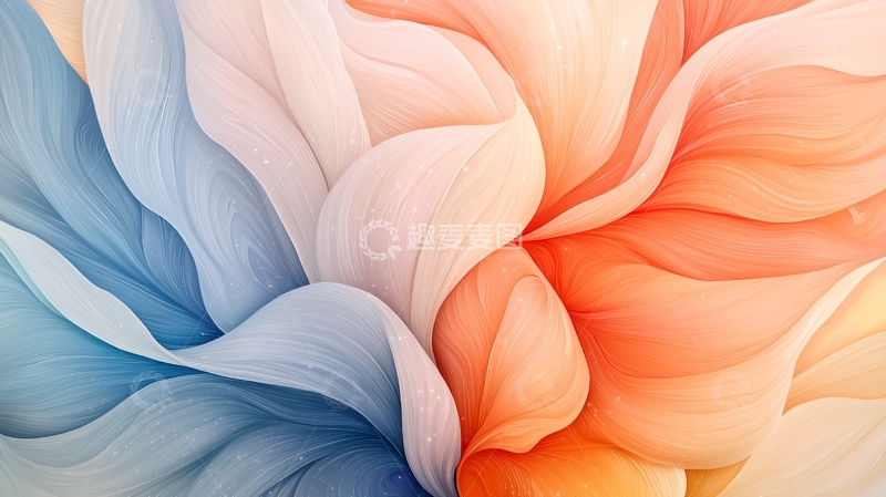 高清大图下载【趣麦麦图】抽象色彩流动背景图