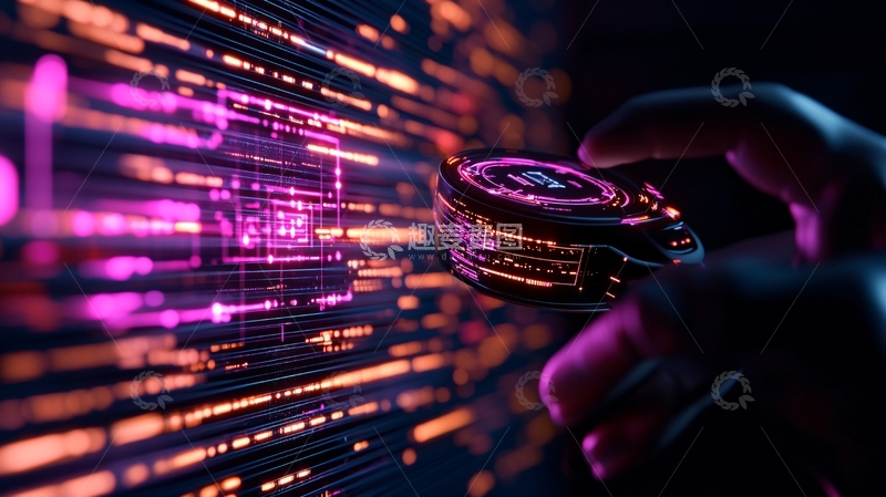 高清大图下载【趣麦麦图】未来科技触控界面设计