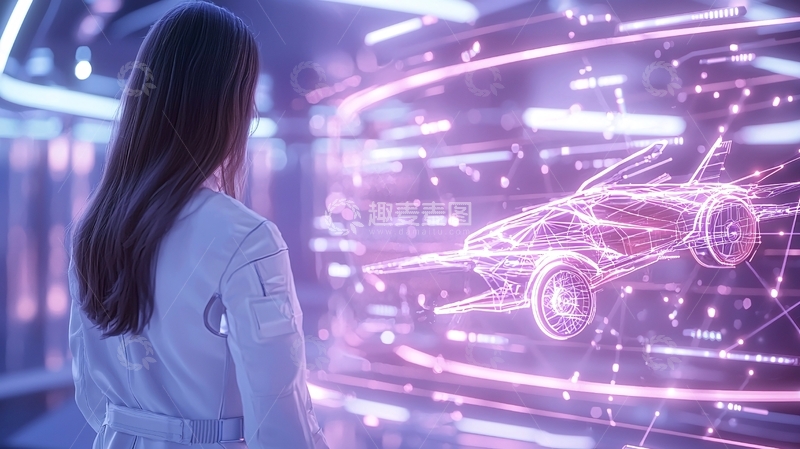 高清大图下载【趣麦麦图】未来科技汽车设计展示