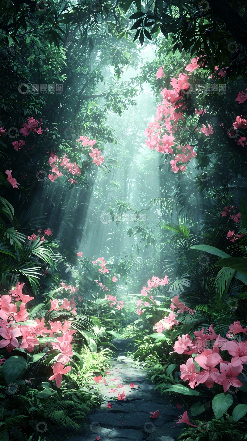 高清大图下载【趣麦麦图】梦幻森林小径