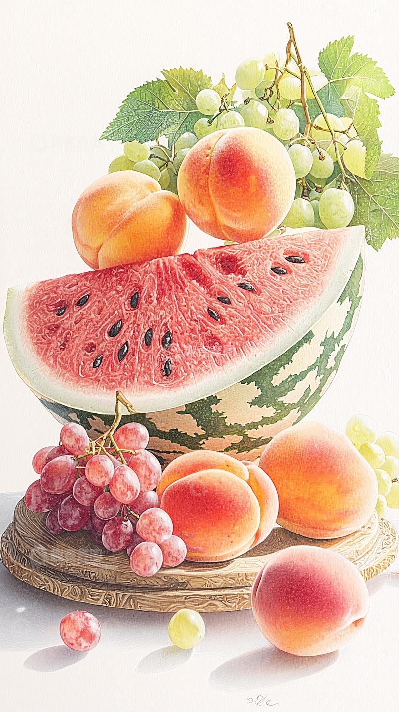 高清大图下载【趣麦麦图】夏日水果拼盘
