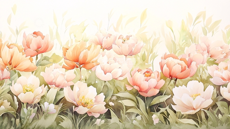 高清大图下载【趣麦麦图】粉红色花朵背景墙纸素材