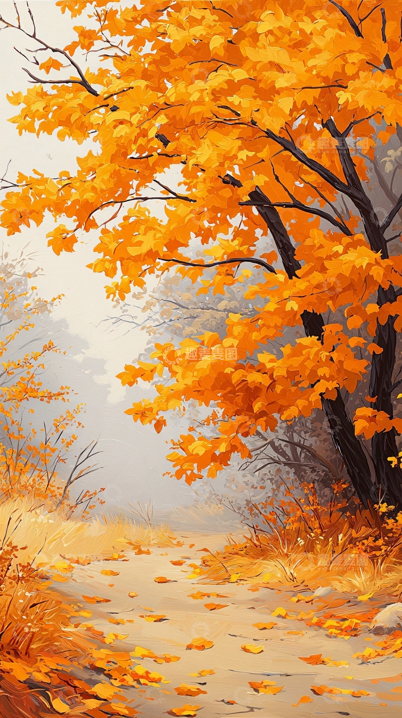 高清大图下载【趣麦麦图】秋日森林小径59