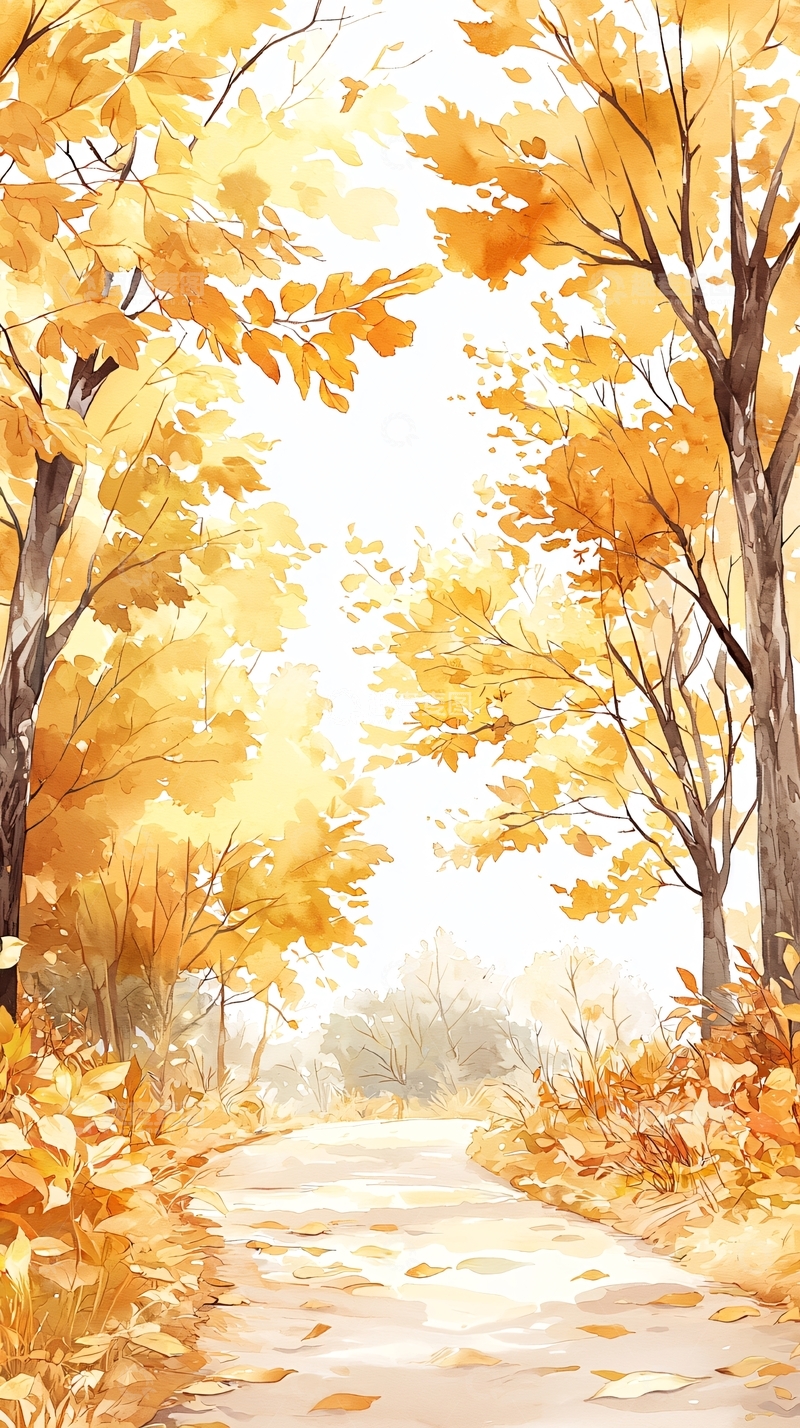 高清大图下载【趣麦麦图】秋日森林小径63