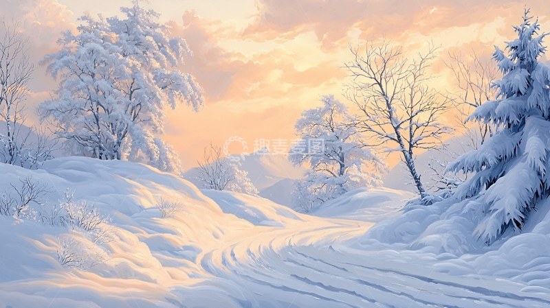 高清大图下载【趣麦麦图】冬日雪景自然风光