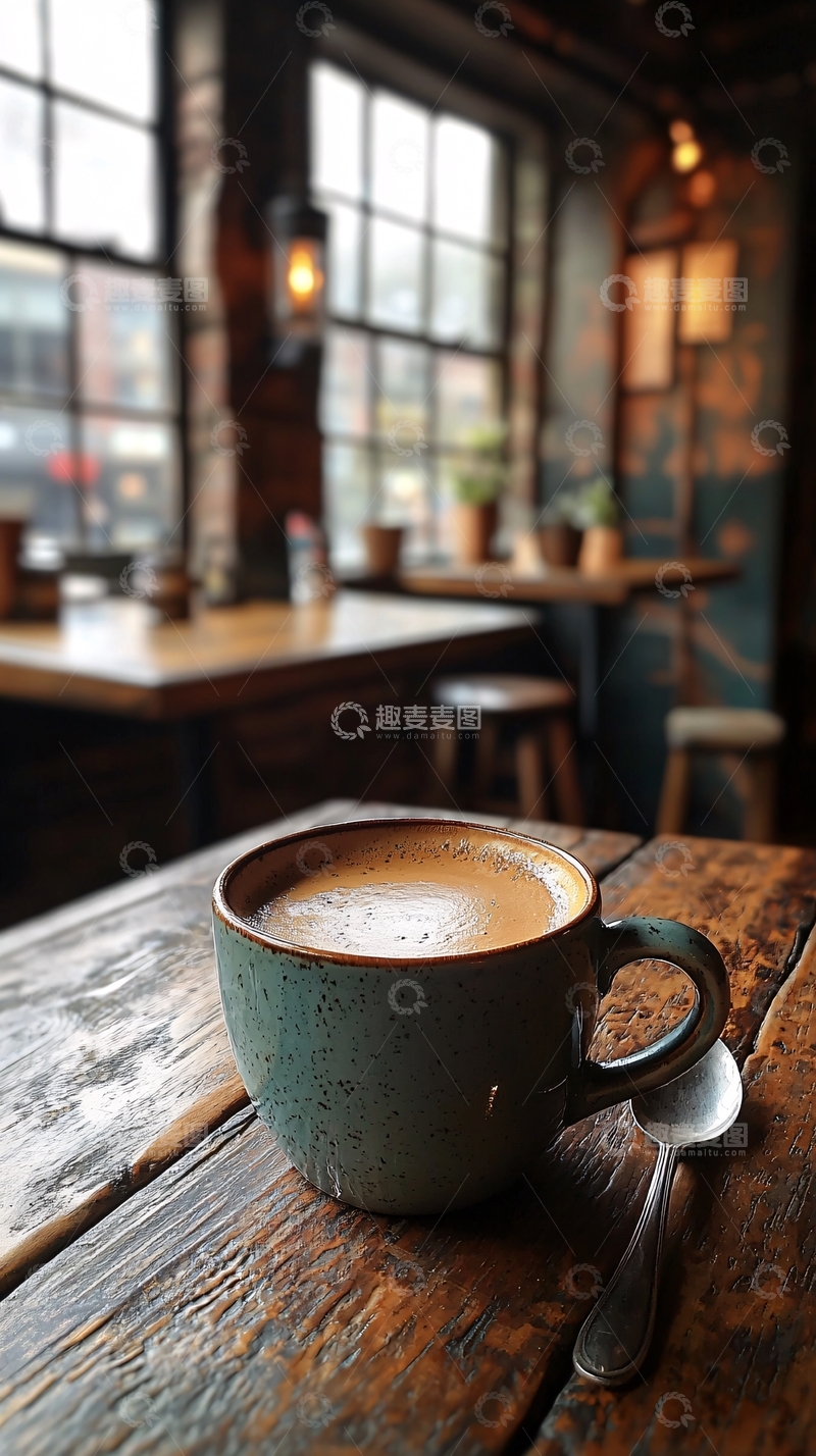高清大图下载【趣麦麦图】咖啡馆里的温暖时光