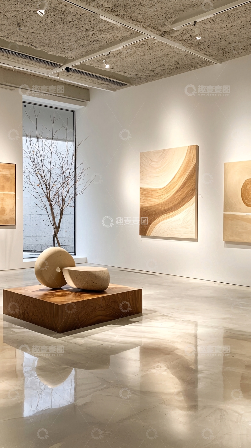 高清大图下载【趣麦麦图】现代艺术展览室