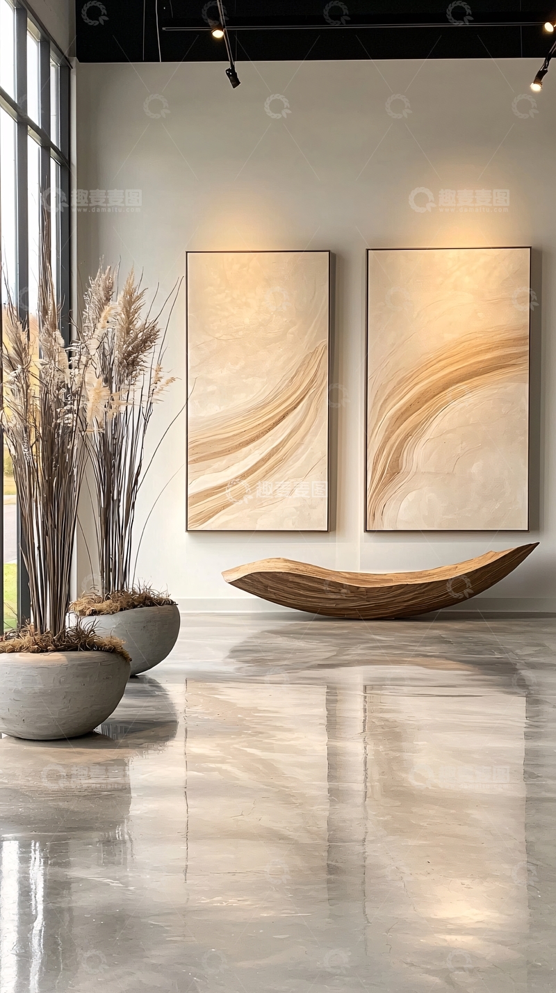 高清大图下载【趣麦麦图】现代简约客厅装饰艺术画