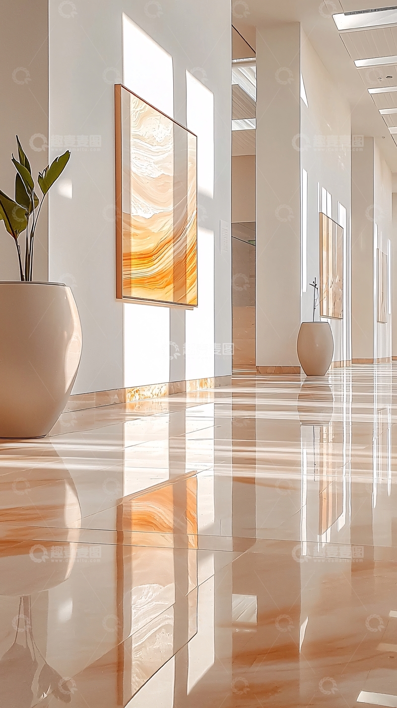 高清大图下载【趣麦麦图】现代简约走廊艺术装饰