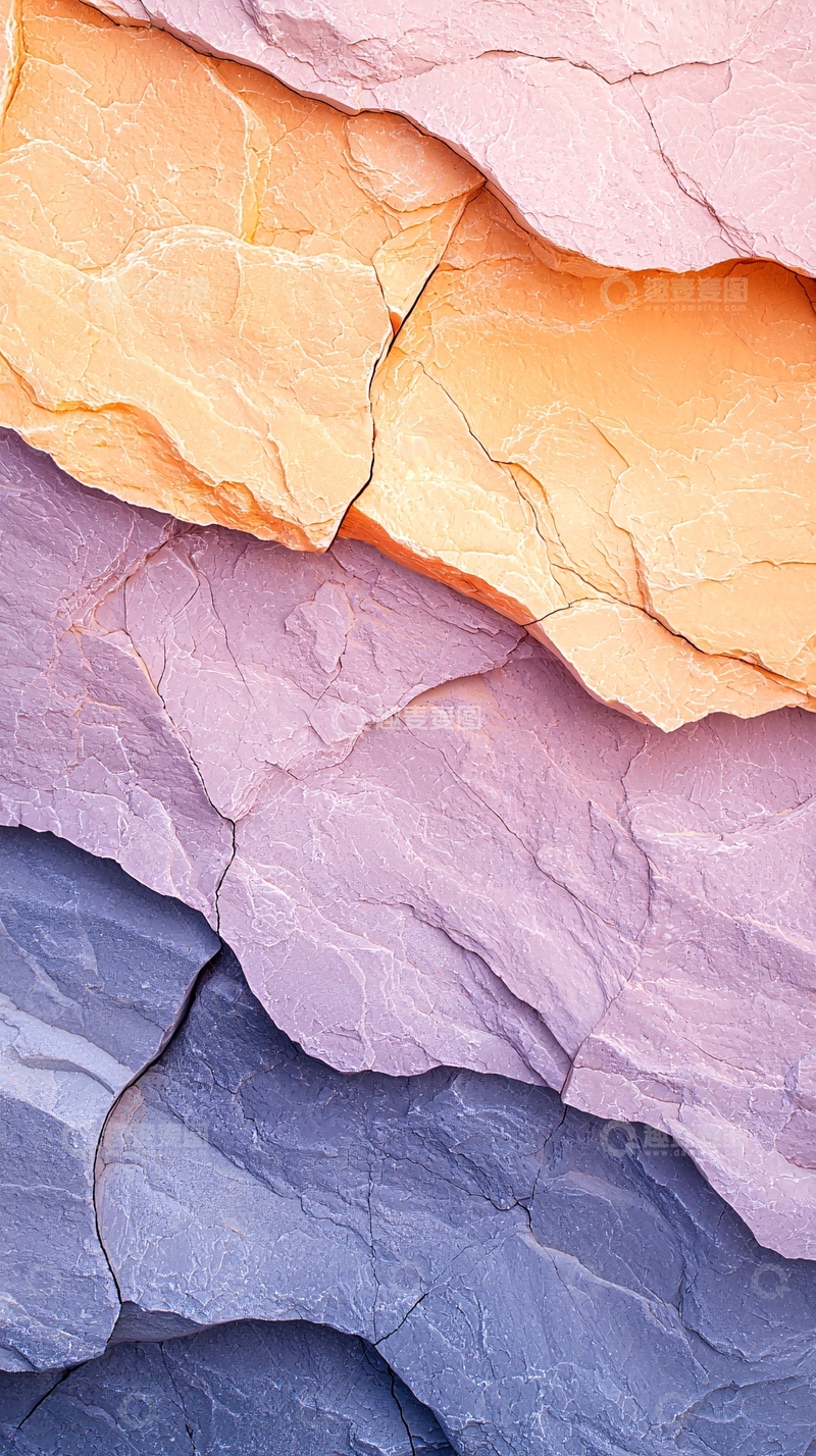 色彩斑斓的岩石纹理背景