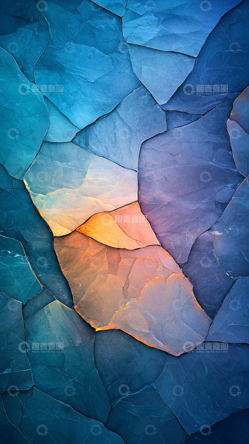 高清大图下载【趣麦麦图】裂纹岩石纹理背景