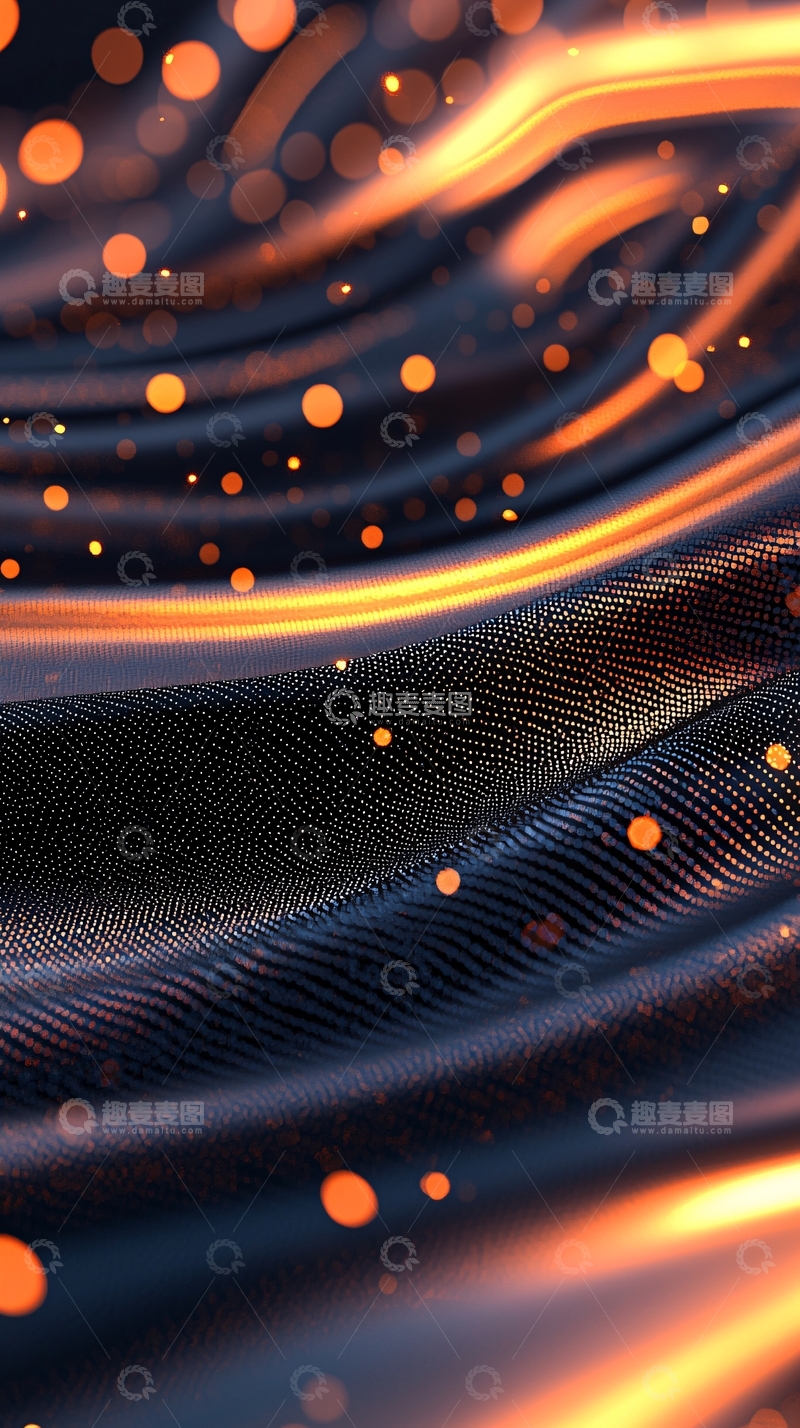 高清大图下载【趣麦麦图】光波粒子动态壁纸