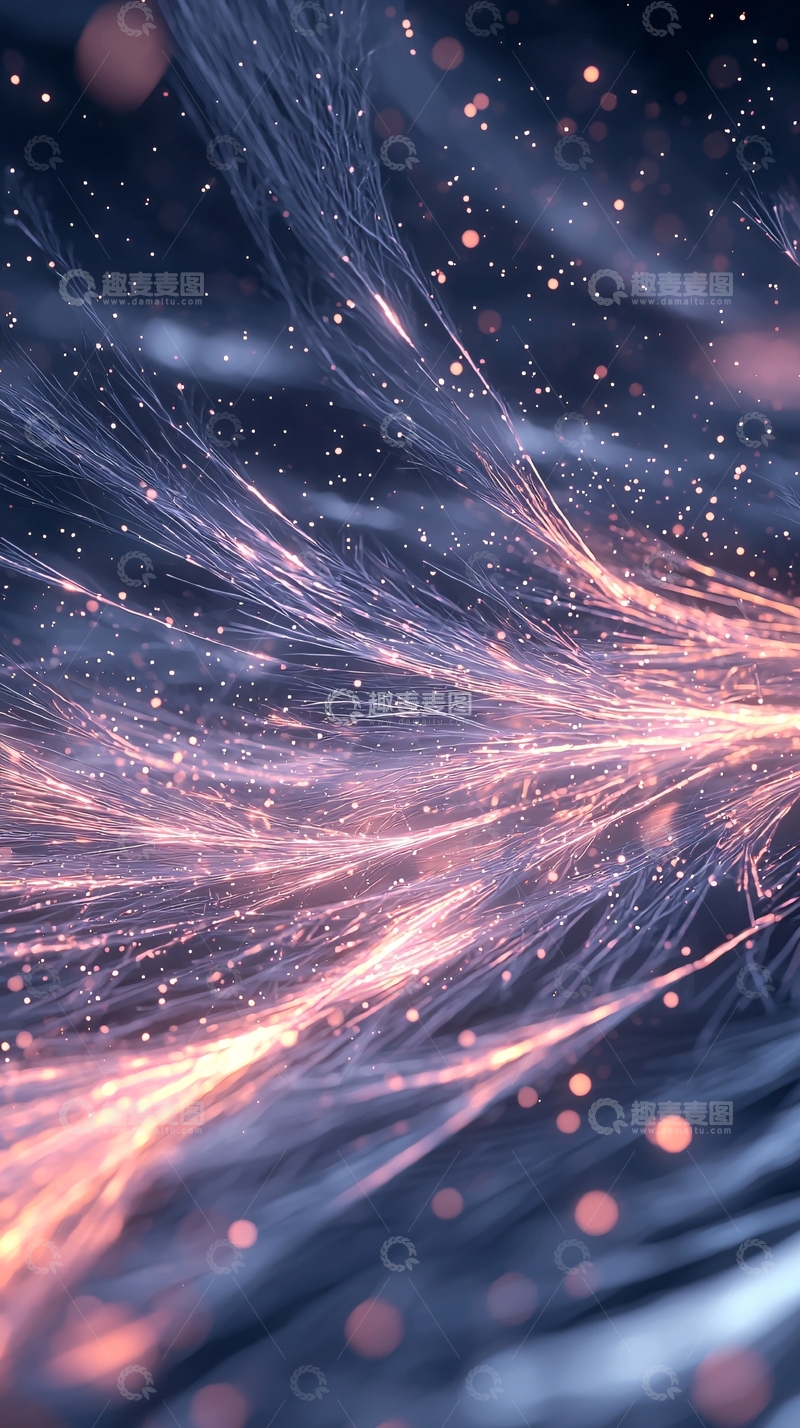 高清大图下载【趣麦麦图】光与粒子的艺术背景