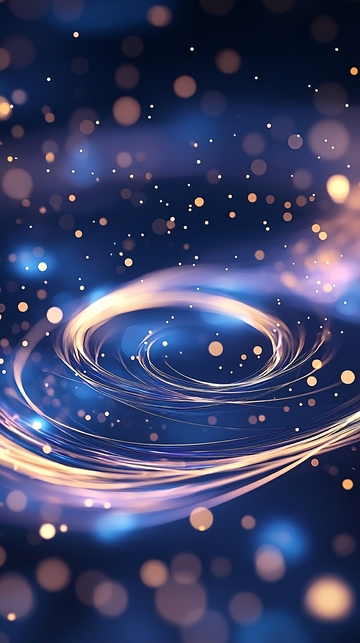 光圈流动夜空背景