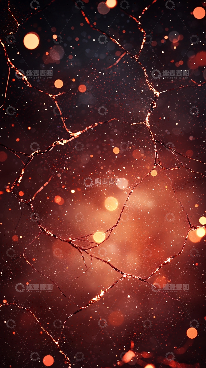 高清大图下载【趣麦麦图】裂纹背景光斑壁纸