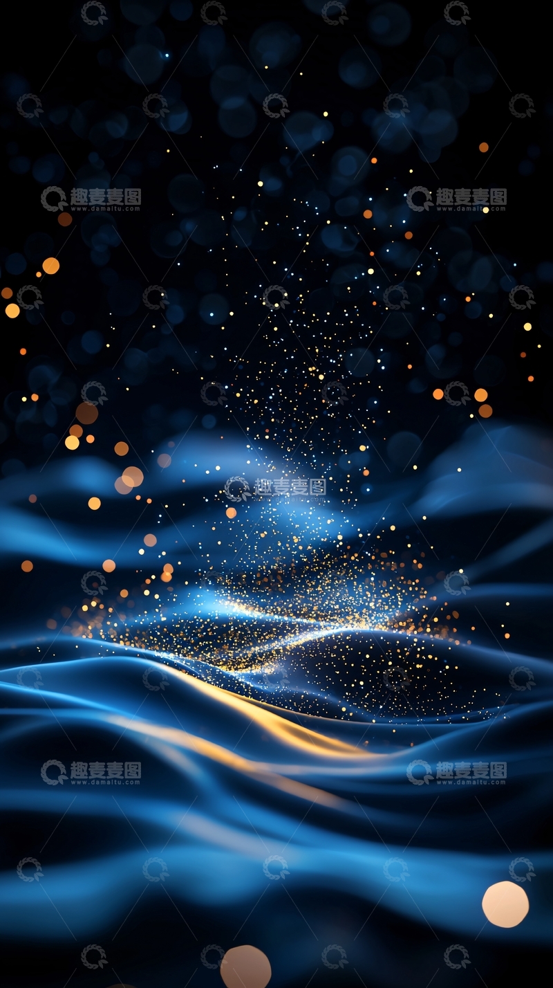 高清大图下载【趣麦麦图】梦幻波光粼粼夜景