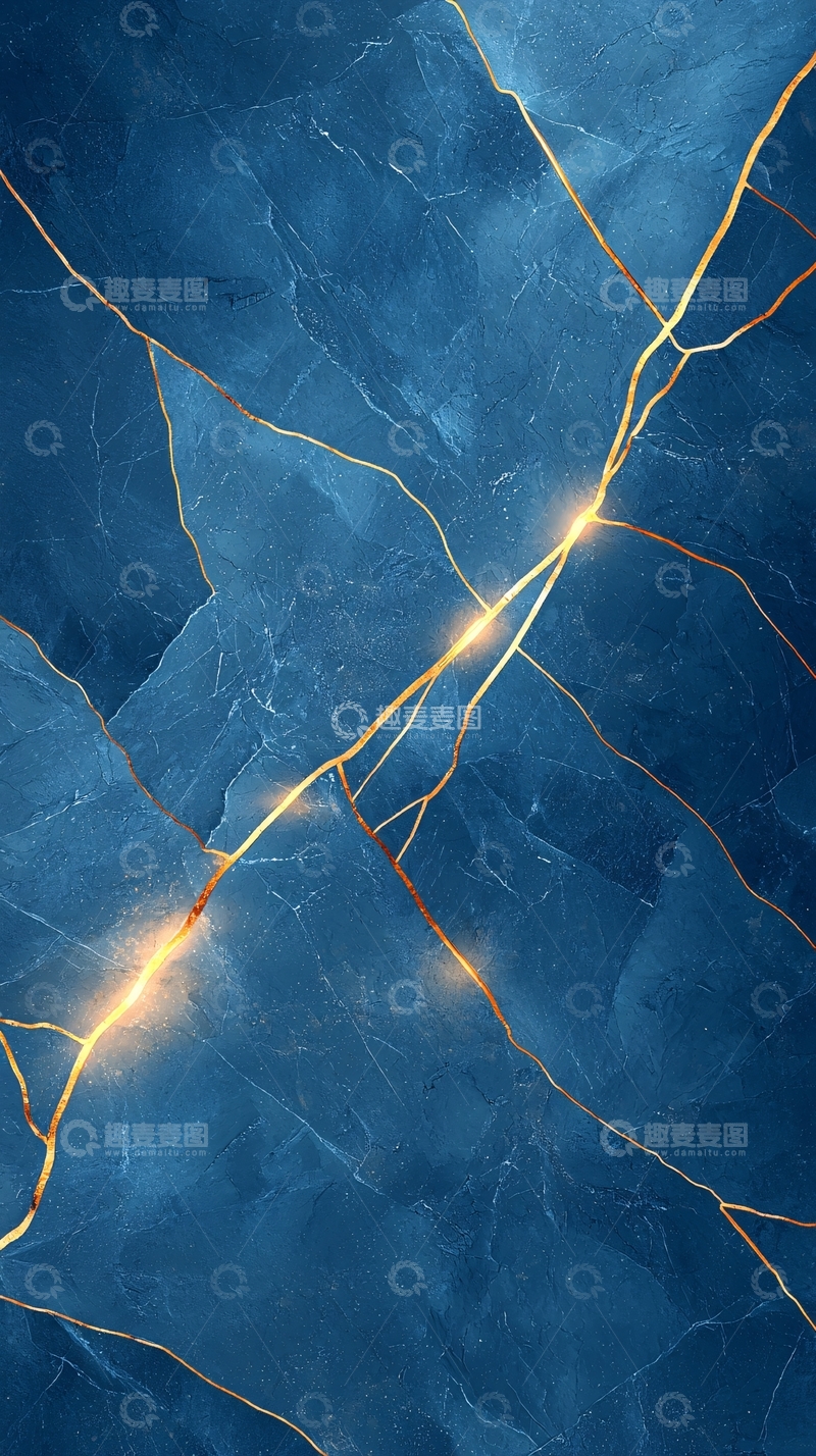 高清大图下载【趣麦麦图】蓝色大理石纹理背景