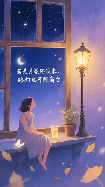 治愈系小女孩插画