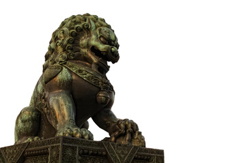 故宫铜狮子免抠素材