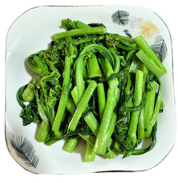 清炒鲜嫩菜心一盘免扣中式菜