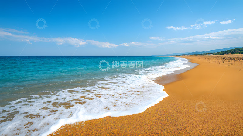 高清大图下载【趣麦麦图】夏日晴空碧海1