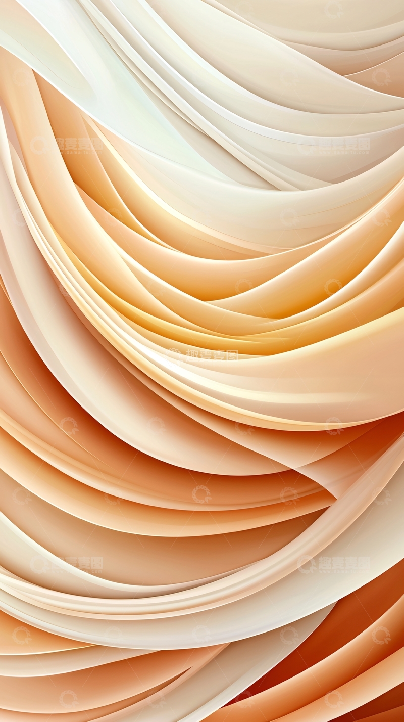 高清大图下载【趣麦麦图】抽象曲线背景素材