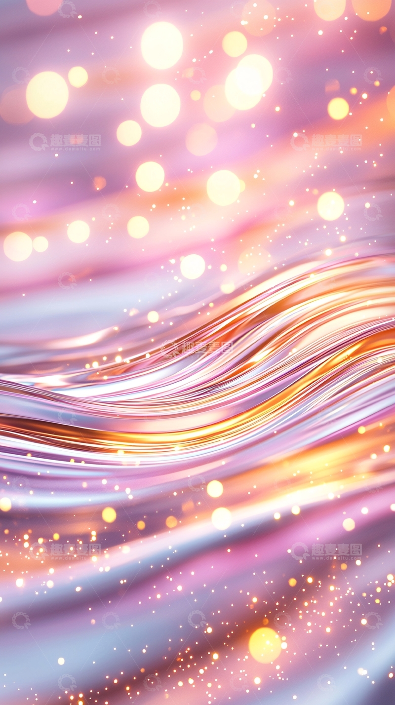 高清大图下载【趣麦麦图】梦幻波光粼粼抽象背景