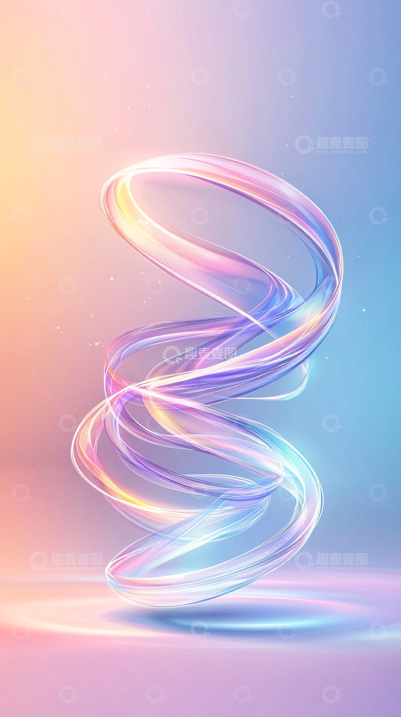 高清大图下载【趣麦麦图】螺旋光带动态壁纸