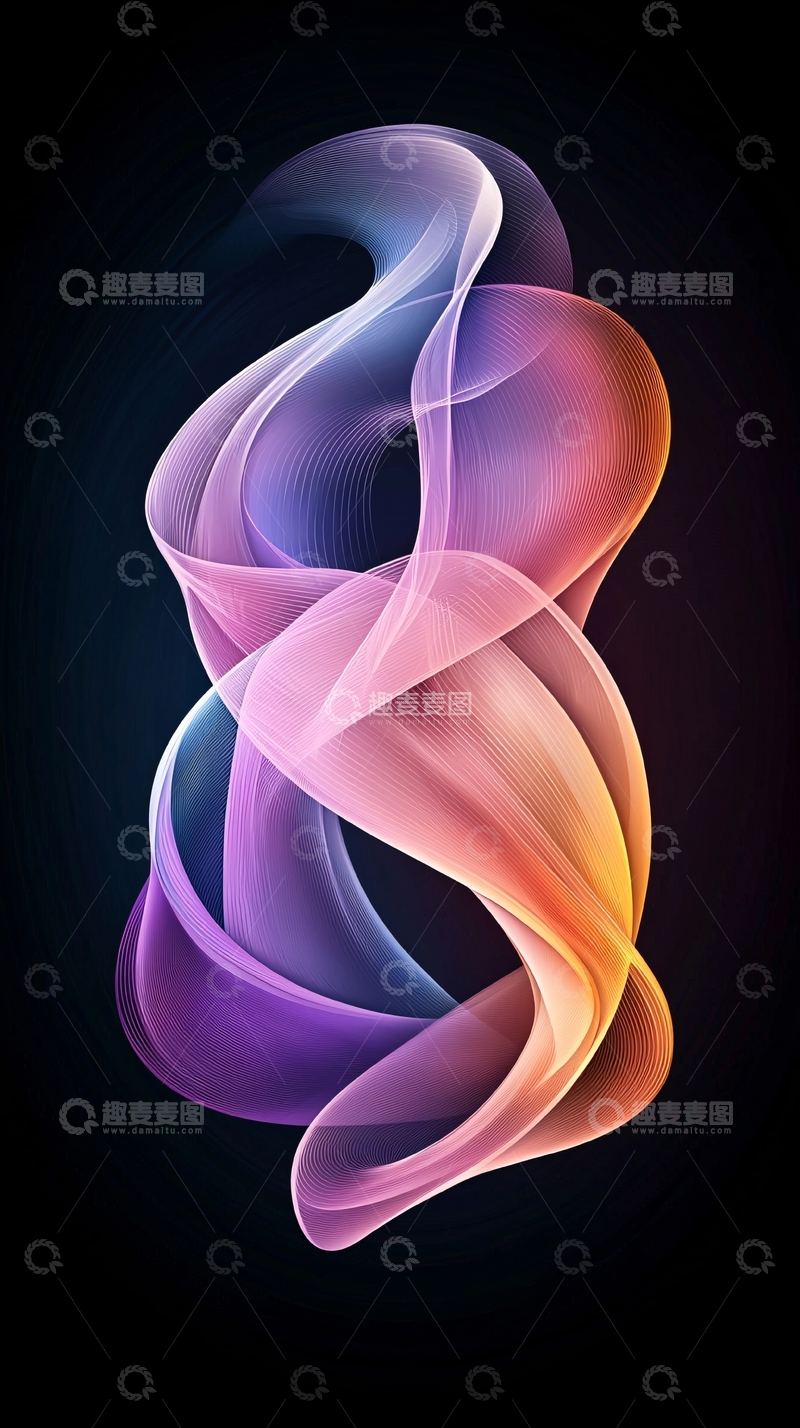 高清大图下载【趣麦麦图】抽象线条艺术背景