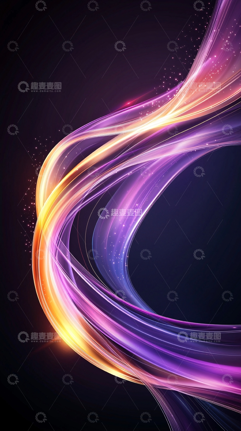 高清大图下载【趣麦麦图】动感线条抽象艺术背景