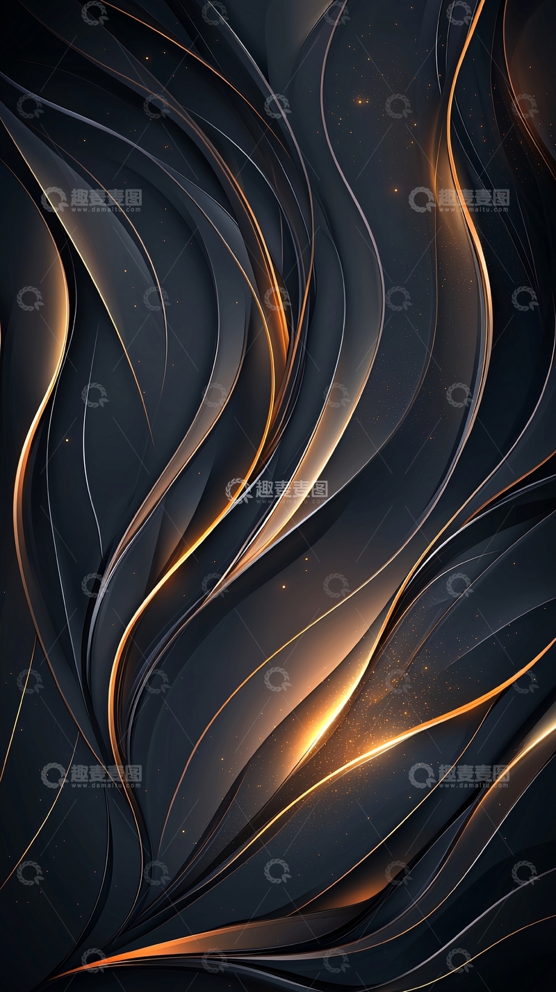 高清大图下载【趣麦麦图】抽象线条光影艺术背景
