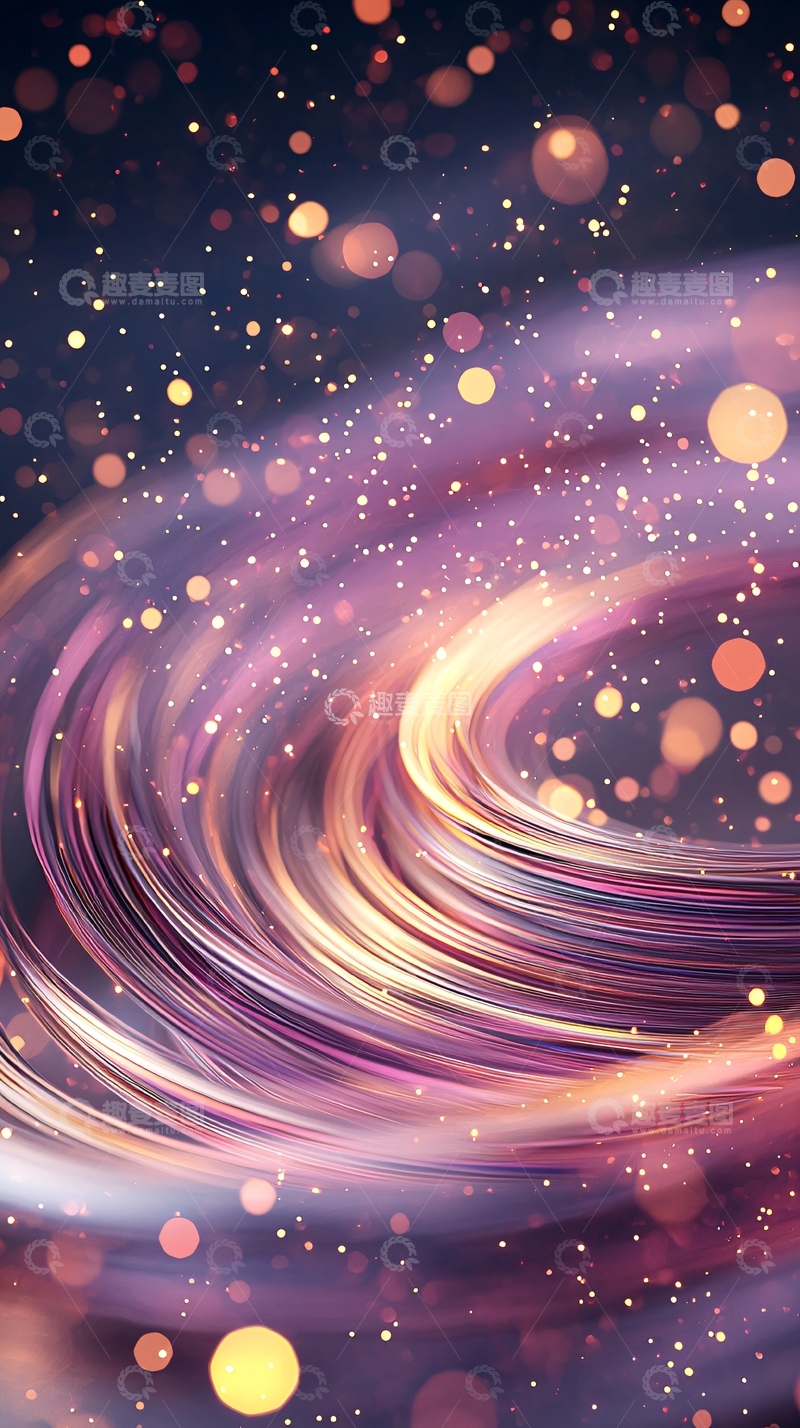 高清大图下载【趣麦麦图】光晕流动背景素材