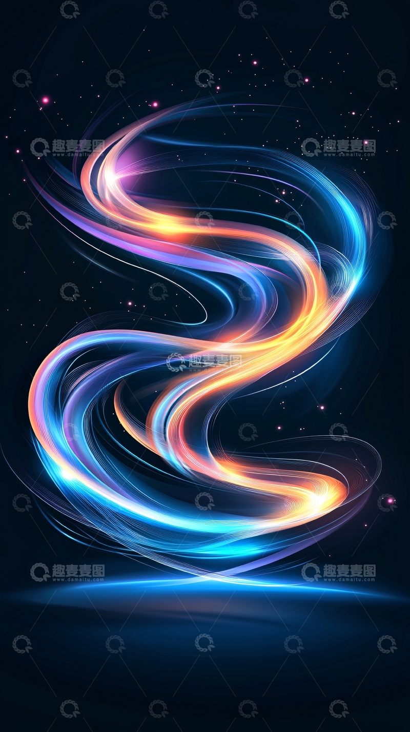 高清大图下载【趣麦麦图】光流旋转动态壁纸